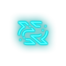 Load image into Gallery viewer, ice_blue 300_decreed_blockchain_coin_cryptocurrency_reward led neon factory