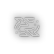Load image into Gallery viewer, white 300_decreed_blockchain_coin_cryptocurrency_reward led neon factory