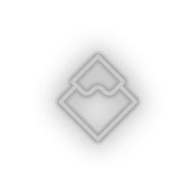 Load image into Gallery viewer, white 312_waves_coin_crypto_cryptocurrency_currency led neon factory