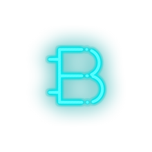Load image into Gallery viewer, ice_blue 313_bytecoin_coin_crypto_cryptocurrency_currency led neon factory