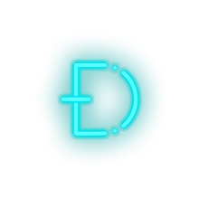 Load image into Gallery viewer, ice_blue 315_dogecoin_coin_crypto_cryptocurrency_currency led neon factory