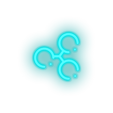 Load image into Gallery viewer, ice_blue 318_cryptocurrency_ripple_technology led neon factory