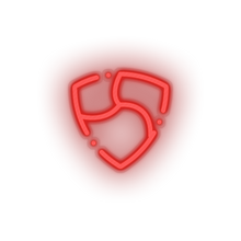 Load image into Gallery viewer, red 322_nem_coin_crypto_crypto_currency led neon factory