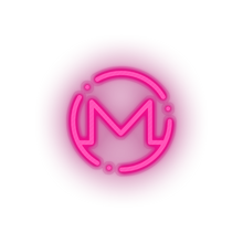 Load image into Gallery viewer, pink 324_monero_coin_crypto_crypto_currency led neon factory