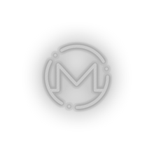 Load image into Gallery viewer, white 324_monero_coin_crypto_crypto_currency led neon factory