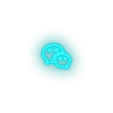 Load image into Gallery viewer, ice_blue 374_weixin_logo led neon factory