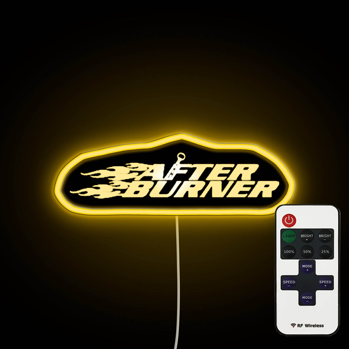 After Burner B neon sign, image size:1200x1200