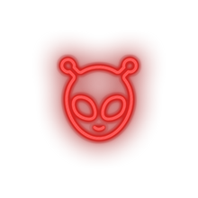 Load image into Gallery viewer, red alien led adventure alien astronomy monster outer space space ufo neon factory