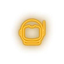 Load image into Gallery viewer, warm_white astronaut led adventure astronaut astronomy cosmonaut helmet outer space space neon factory