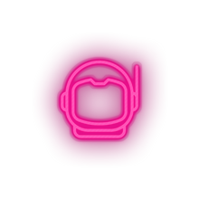 Load image into Gallery viewer, pink astronaut led adventure astronaut astronomy cosmonaut helmet outer space space neon factory