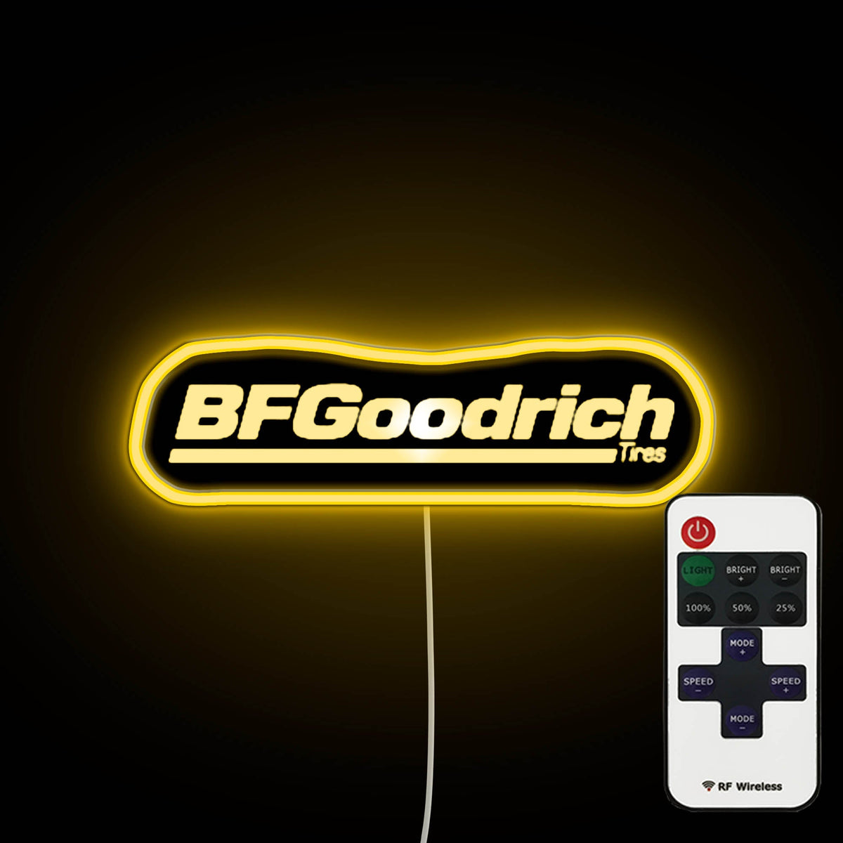 BF Goodrich Tires Logo Neon Wall Light