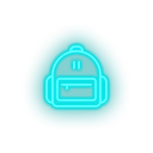 Load image into Gallery viewer, ice_blue backpack_boy led back to school backpack education haversack school bag student study neon factory