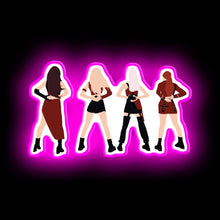 Load image into Gallery viewer, Black Pink led neon sign board