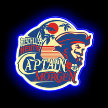 Load image into Gallery viewer, Captain morgan logo neon mancave