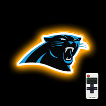 Load image into Gallery viewer, Carolina Panthers logo wall light