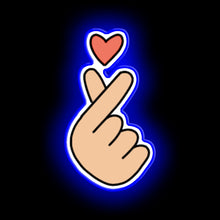 Load image into Gallery viewer, Finger Heart neon sign