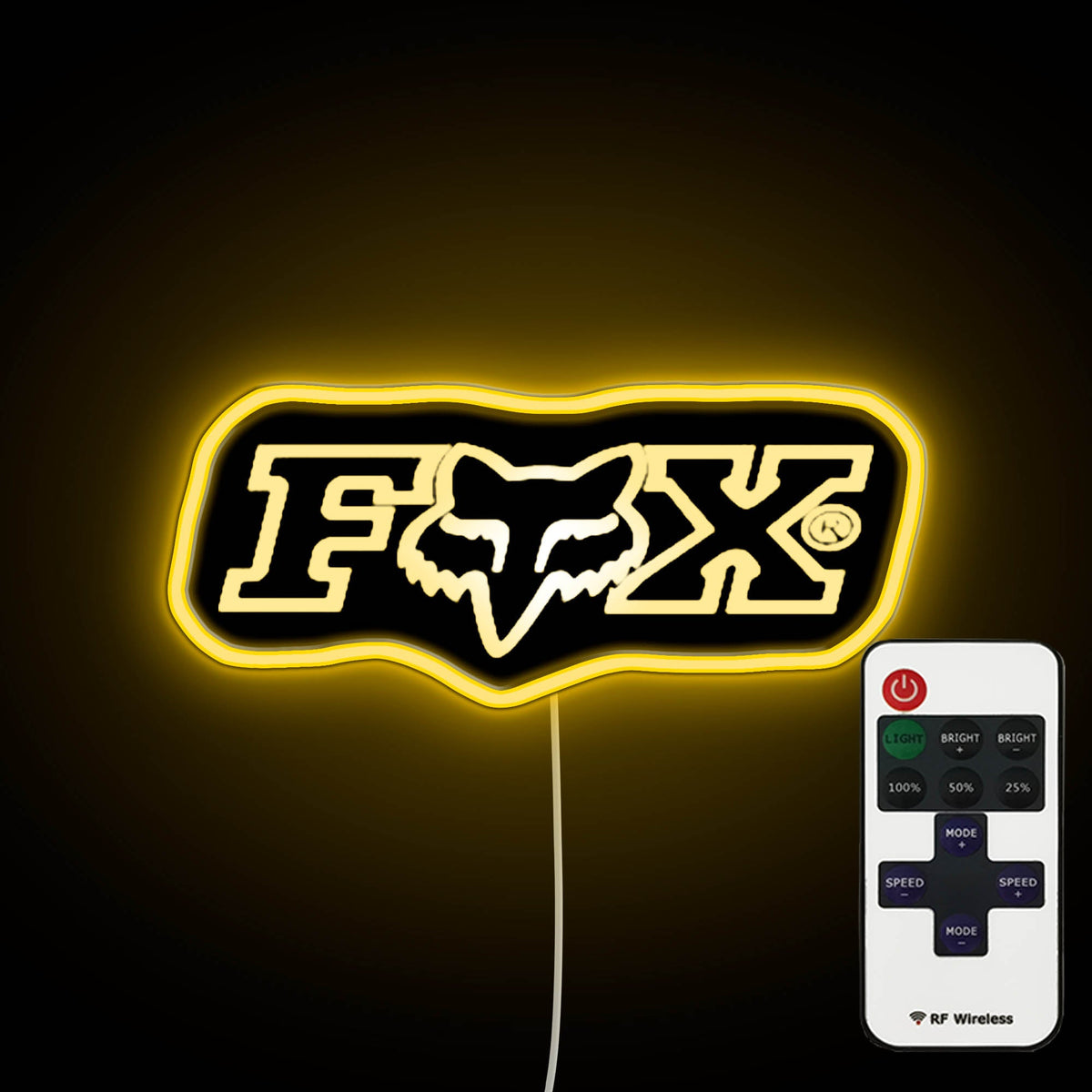 Fox Logo Neon Wall Light - Best Neon Wall Lighting