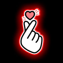 Load image into Gallery viewer, KPOP - Finger heart neon sign