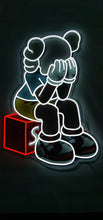 Load image into Gallery viewer, Kaws fan art neon crying