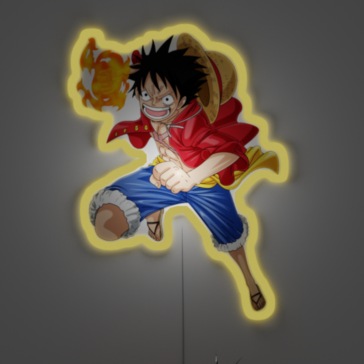 Monkey D Luffy Anime Neon Sign