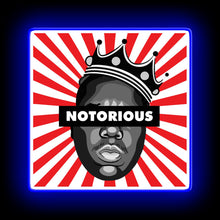 Load image into Gallery viewer, Notorious B.I.G black neon sign