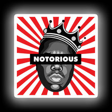 Load image into Gallery viewer, Notorious B.I.G black neon sign