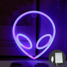 Load image into Gallery viewer, neon factory alien decoration
