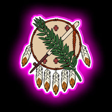 Load image into Gallery viewer, Oklahoma Flag Theme neon sign