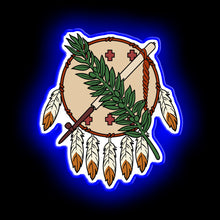 Load image into Gallery viewer, Oklahoma Flag Theme neon sign