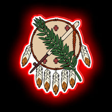 Load image into Gallery viewer, Oklahoma Flag Theme neon sign