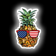 Load image into Gallery viewer, Patriotic Pineapple - 4th of July neon sign
