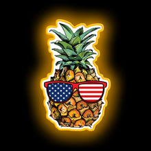 Load image into Gallery viewer, Patriotic Pineapple - 4th of July neon sign