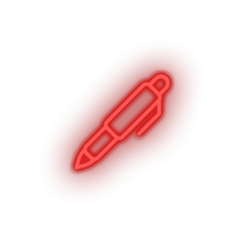 Load image into Gallery viewer, red pen led back to school edit education pen student study write neon factory