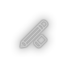 Load image into Gallery viewer, white pencil_erase led back to school education erase pencil student study write neon factory