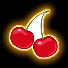 Load image into Gallery viewer, Red cherries sticker neon sign
