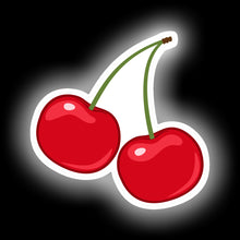 Load image into Gallery viewer, Red cherries sticker neon sign