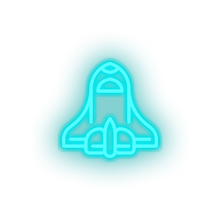 Load image into Gallery viewer, ice_blue space_ship led adventure astronomy outer space space space ship spacecraft transportation neon factory
