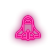 Load image into Gallery viewer, pink space_ship led adventure astronomy outer space space space ship spacecraft transportation neon factory