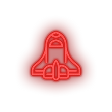 Load image into Gallery viewer, red space_ship led adventure astronomy outer space space space ship spacecraft transportation neon factory