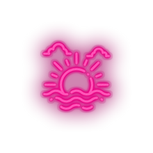 Load image into Gallery viewer, pink sunset_sunrise led beach holiday sea summer sun sunset sunrise vacation neon factory