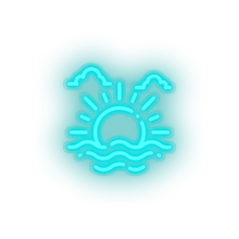 Load image into Gallery viewer, ice_blue sunset_sunrise led beach holiday sea summer sun sunset sunrise vacation neon factory