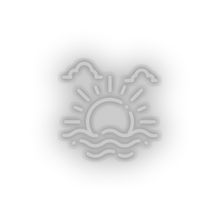 Load image into Gallery viewer, white sunset_sunrise led beach holiday sea summer sun sunset sunrise vacation neon factory