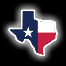 Load image into Gallery viewer, Texas State Outline with Flag neon sign