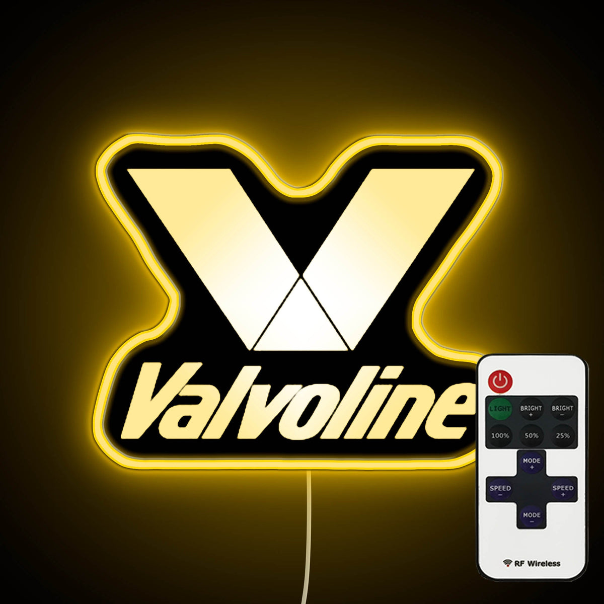 専用【Valvoline バルボリンオイル】ヴィンテージネオン時計付看板