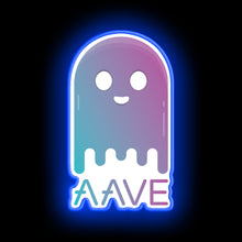 Load image into Gallery viewer, AAVE "LEND" Crypto neon sign