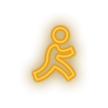 Load image into Gallery viewer, warm_white aim social network brand logo led neon factory