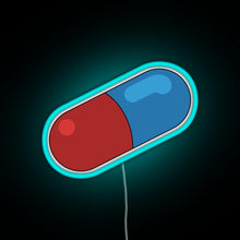 Load image into Gallery viewer, Akira pill RGB neon sign lightblue