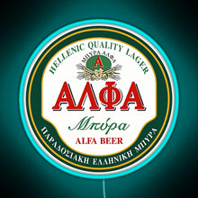 Load image into Gallery viewer, Alfa beer RGB neon sign lightblue