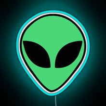 Load image into Gallery viewer, Alien head RGB neon sign lightblue