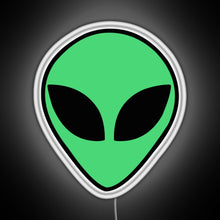 Load image into Gallery viewer, Alien head RGB neon sign white